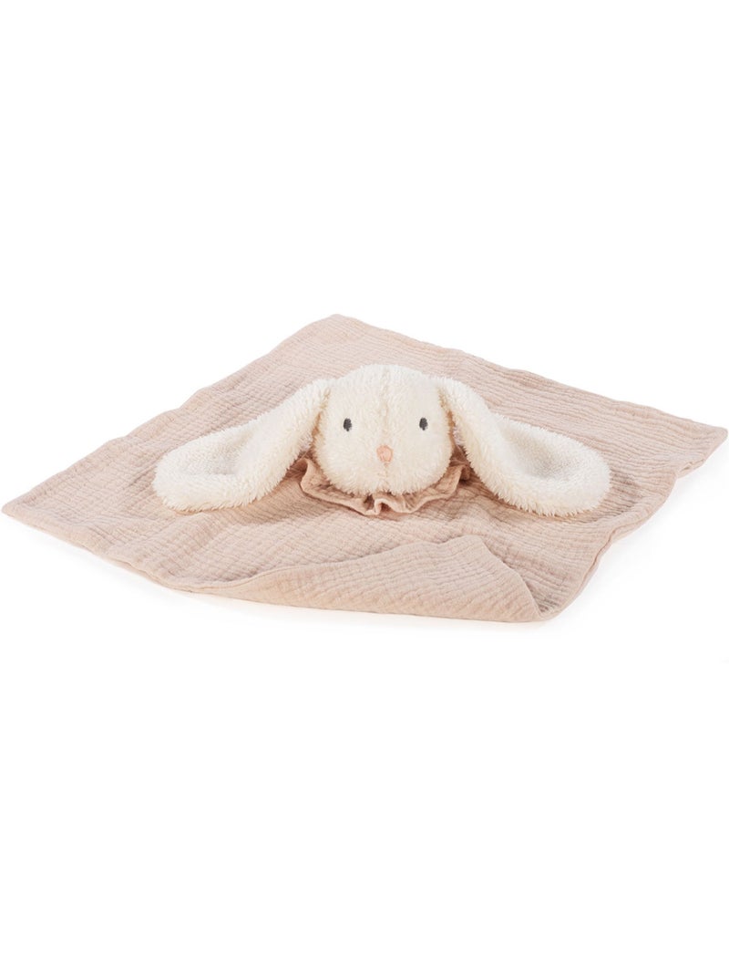 Walking Mum | Doudou plat lapin en gaze de coton Rose - Kiabi