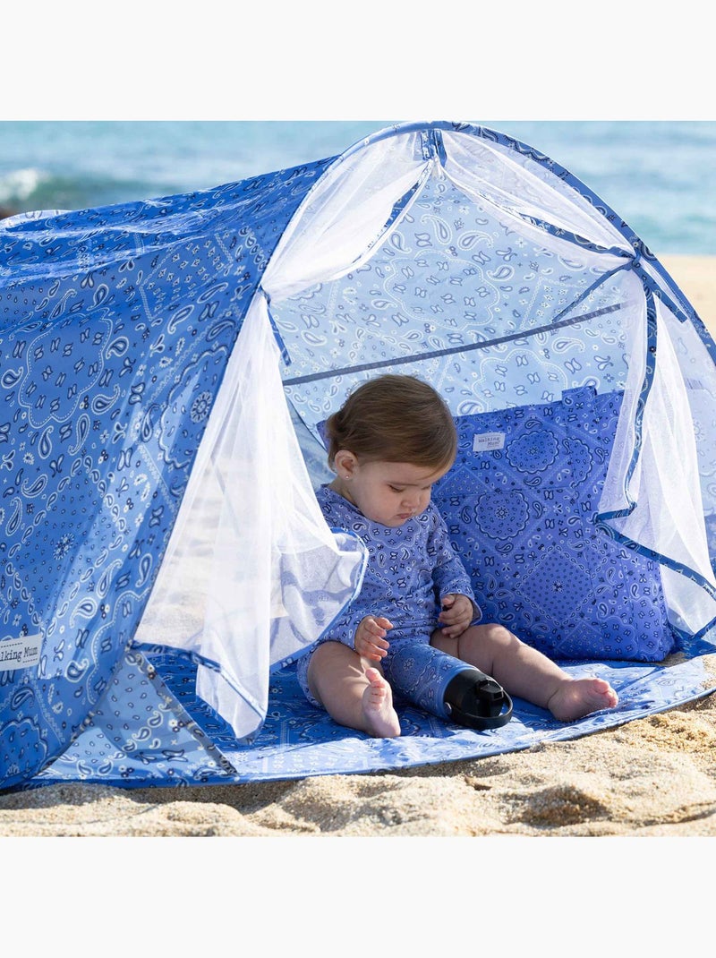 Walking Mum | Gourde isotherme avec paille anti-fuite Summer Bleu - Kiabi