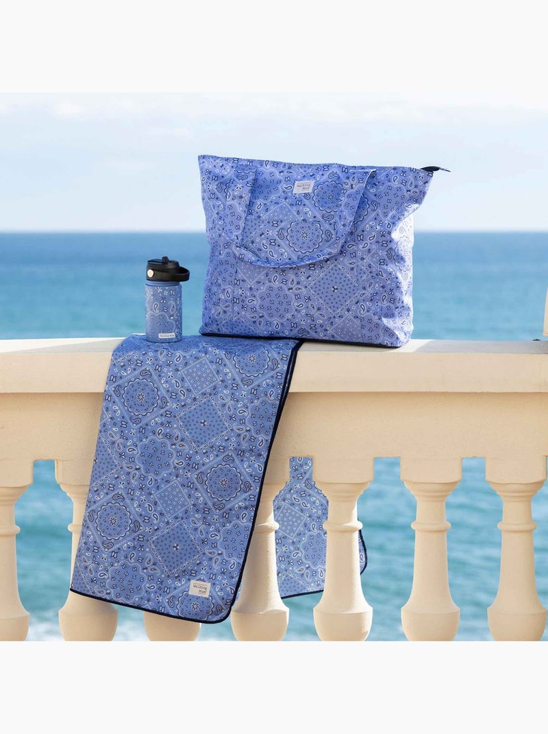 Walking Mum | Gourde isotherme avec paille anti-fuite Summer Bleu - Kiabi