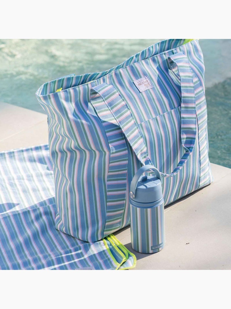 Walking Mum | Gourde isotherme avec paille anti-fuite Summer Vert - Kiabi