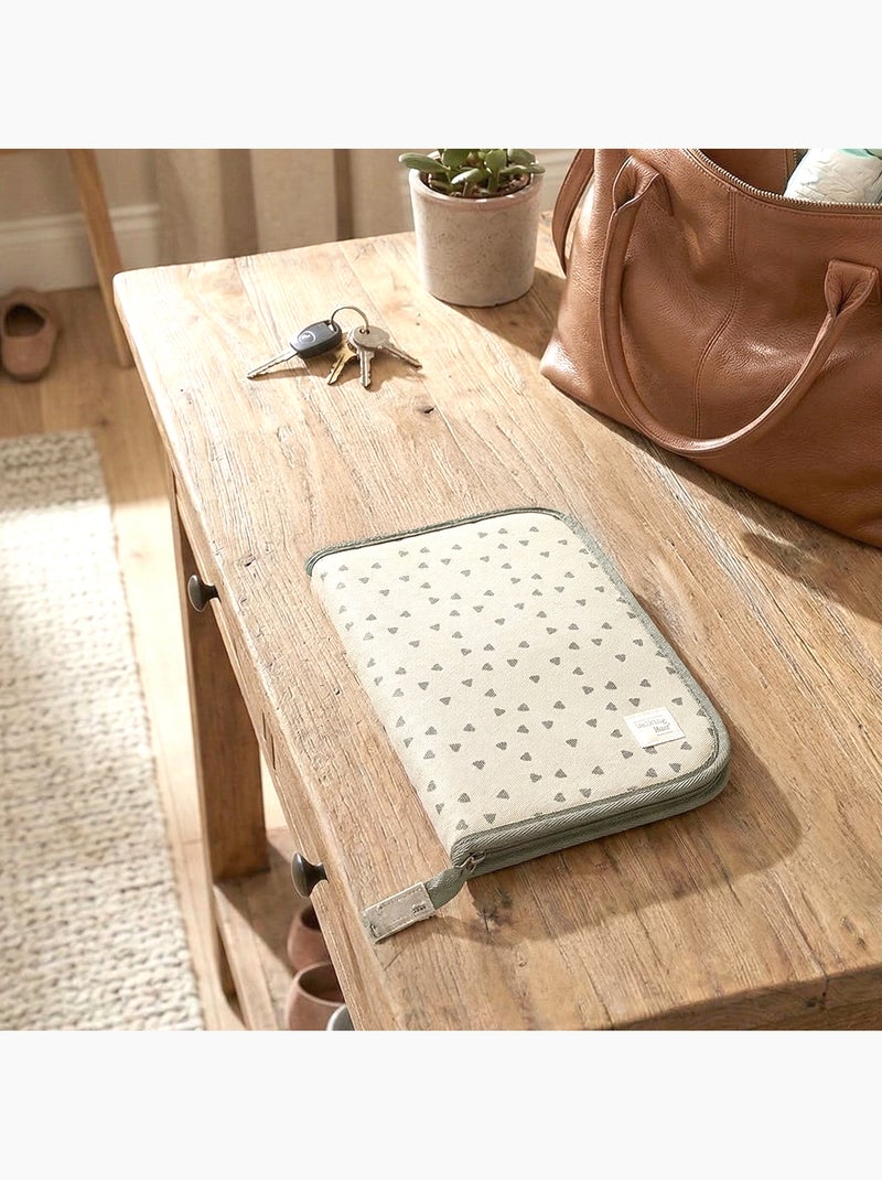 Walking Mum | Pochette protège carnet de santé Poppy Vert - Kiabi