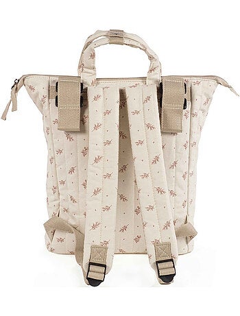 Walking Mum | Sac à dos langer en coton imperméable Mimosa