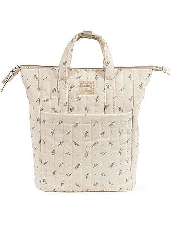 Walking Mum | Sac à dos langer en coton imperméable Mimosa