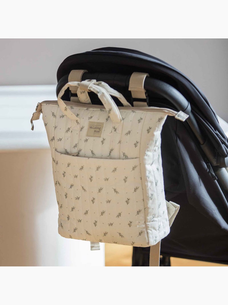 Walking Mum | Sac à dos langer en coton imperméable Mimosa Vert - Kiabi