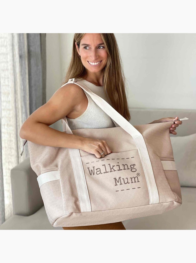 Walking Mum | Sac à langer XL Eco Mum Beige clair - Kiabi