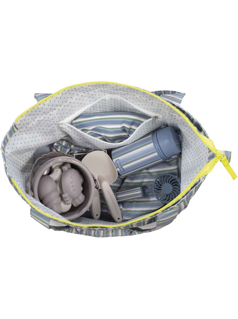 Walking Mum | Sac de plage famille anti-sable grand format Summer Vert - Kiabi