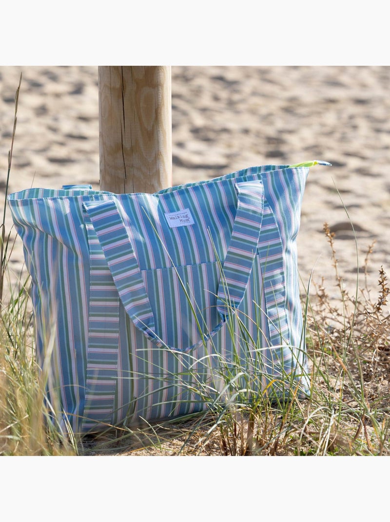 Walking Mum | Sac de plage famille anti-sable grand format Summer Vert - Kiabi