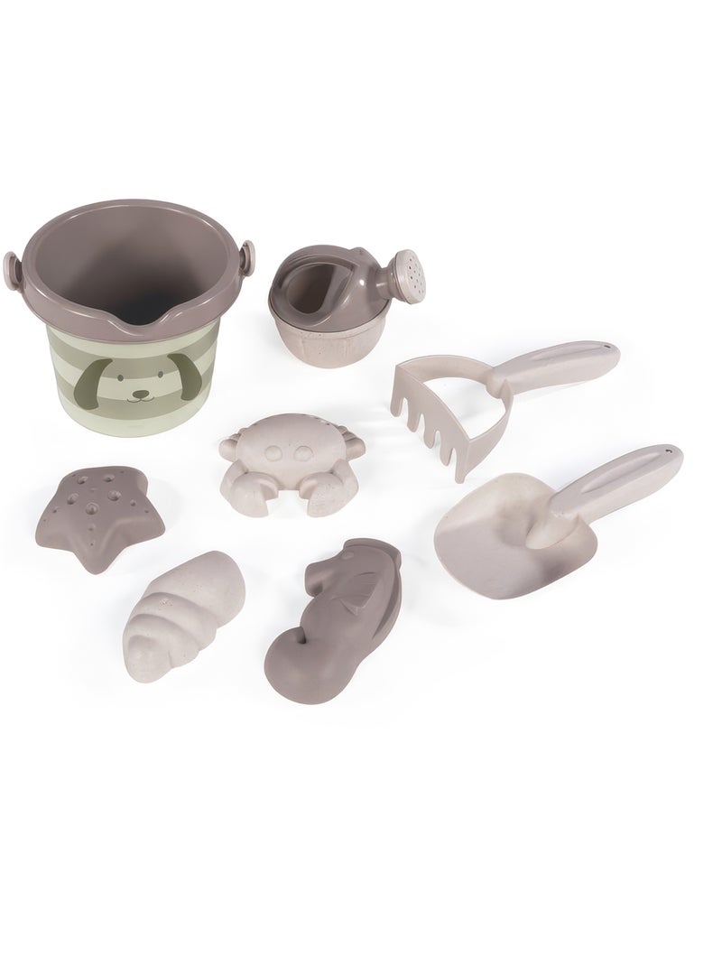 Walking Mum | Set jouets de plage enfant 8 pièces paille de blé Summer Beige - Kiabi