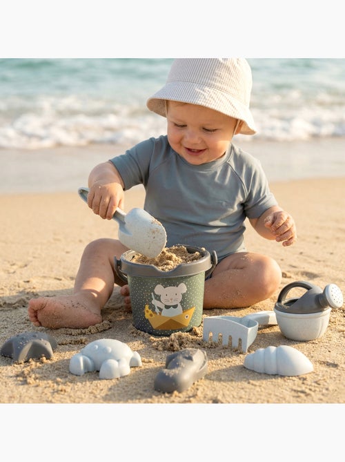 Walking Mum | Set jouets de plage enfant 8 pièces paille de blé Summer - Kiabi