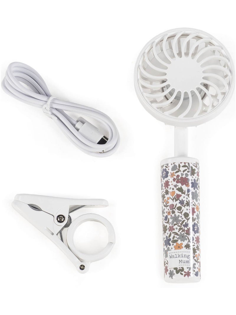 Walking Mum | Ventilateur poussette bébé portable multi-usage Summer Blanc - Kiabi
