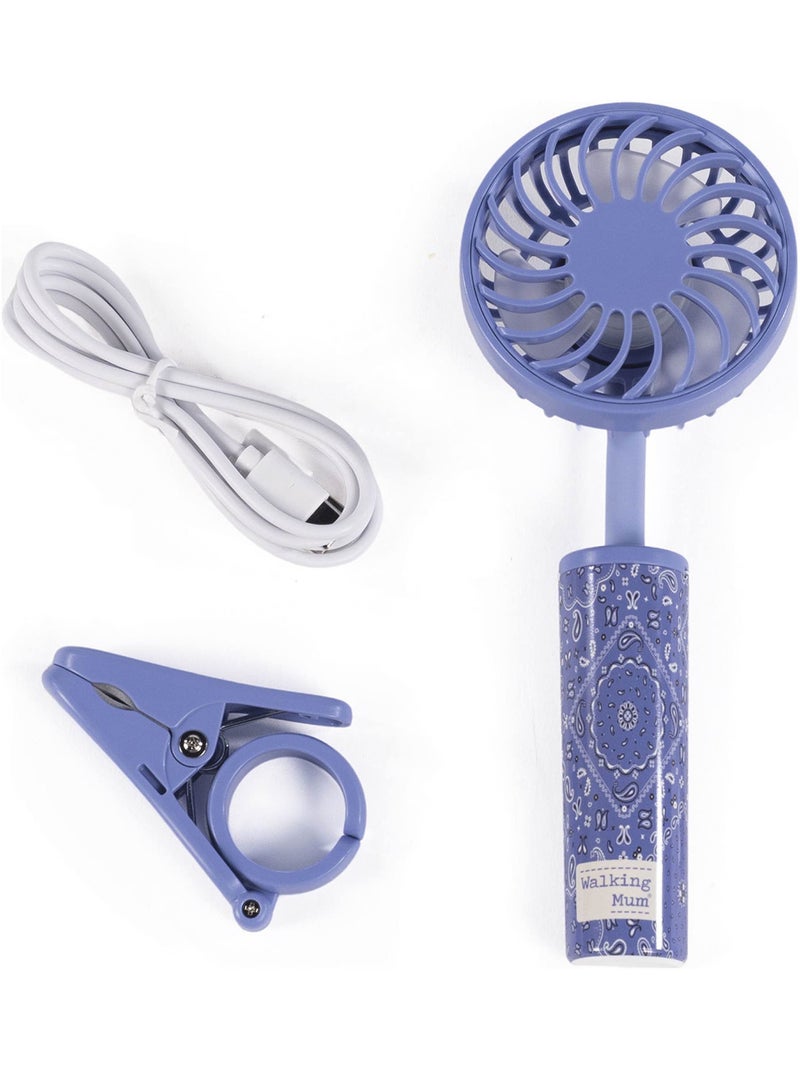 Walking Mum | Ventilateur poussette bébé portable multi-usage Summer Bleu - Kiabi