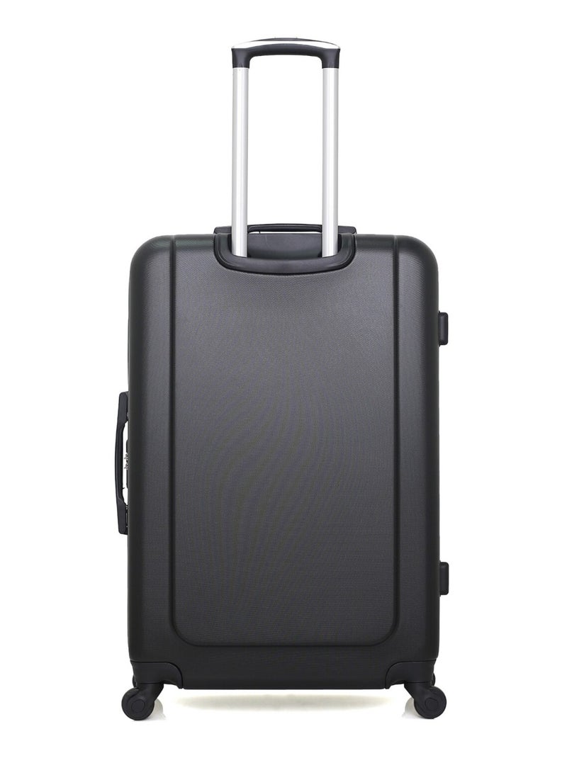 WAVE PARIS - Lot de 2 - Valise grand format et valise weekend CONGO Noir - Kiabi