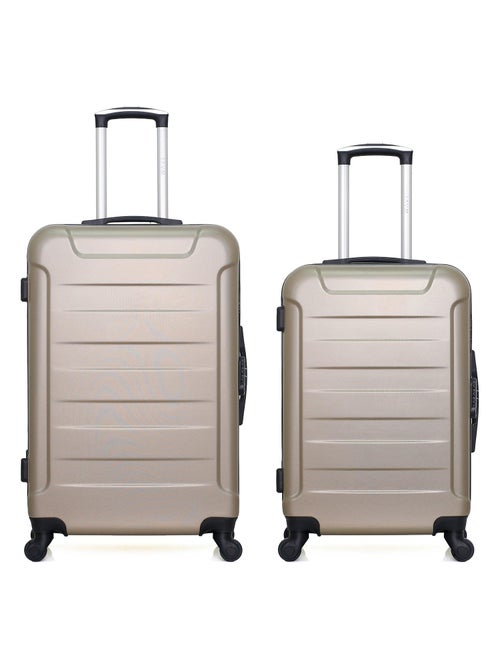 WAVE PARIS - Lot de 2 - Valise grand format et valise weekend ELBE - Kiabi