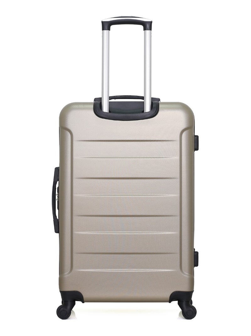 WAVE PARIS - Lot de 2 - Valise grand format et valise weekend ELBE Beige - Kiabi