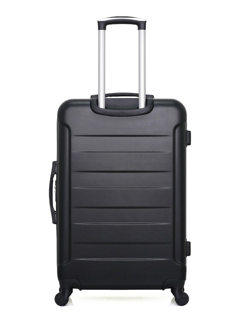 WAVE PARIS - Lot de 2 - Valise grand format et valise weekend ELBE Noir - Kiabi