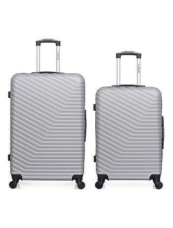 WAVE PARIS - Lot de 2 - Valise grand format et valise weekend LENA
