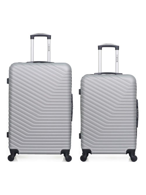 WAVE PARIS - Lot de 2 - Valise grand format et valise weekend LENA - Kiabi