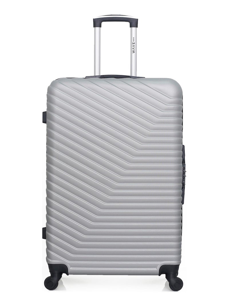 WAVE PARIS - Lot de 2 - Valise grand format et valise weekend LENA Gris - Kiabi