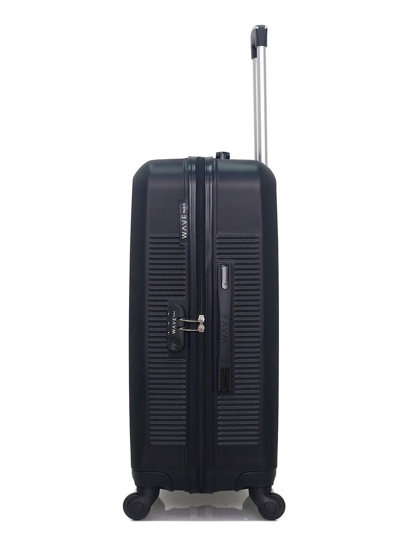 WAVE PARIS - Lot de 2 - Valise weekend et valise cabine SELENGA Noir - Kiabi