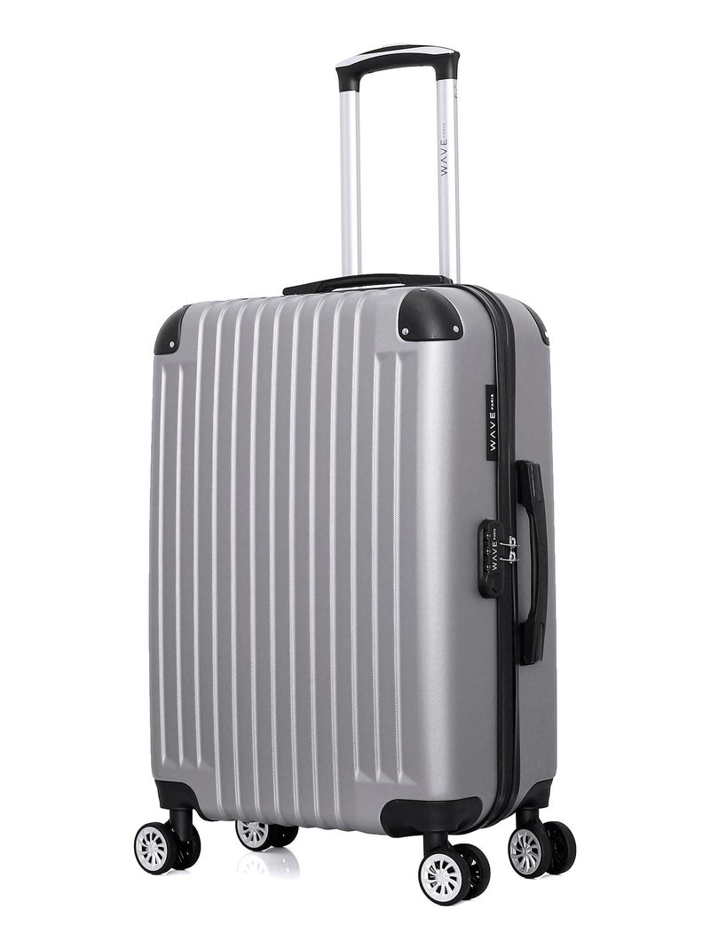 WAVE PARIS - Lot de 2 - Valise weekend et valise cabine TAGE Gris - Kiabi