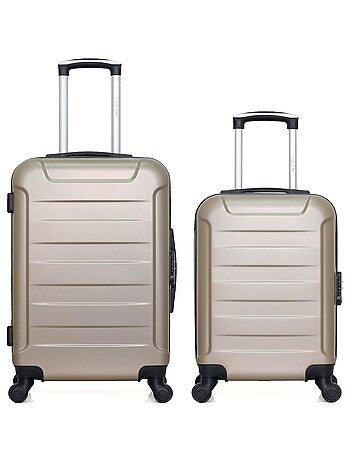 WAVE PARIS - Lot de 2 - Valise Weekend et valise cabine XS ELBE
