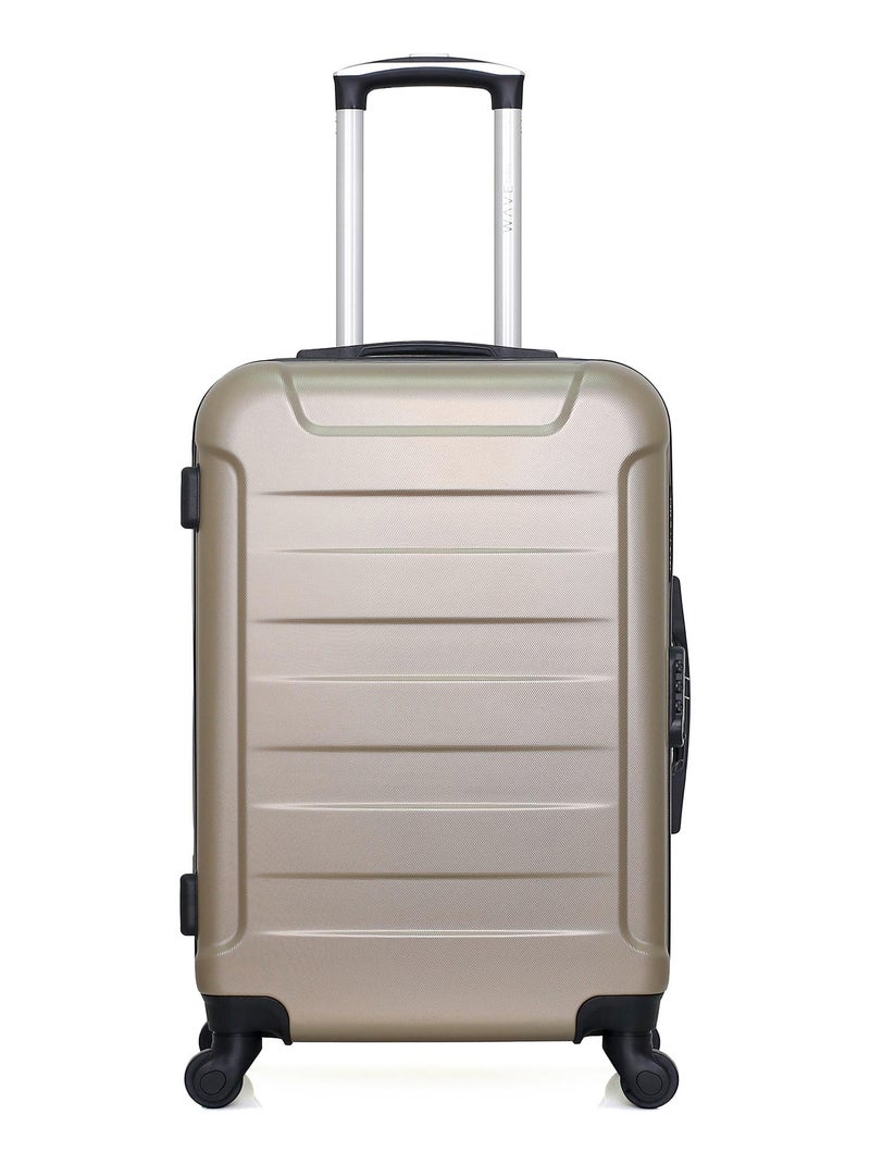 WAVE PARIS - Lot de 2 - Valise Weekend et valise cabine XS ELBE Beige - Kiabi