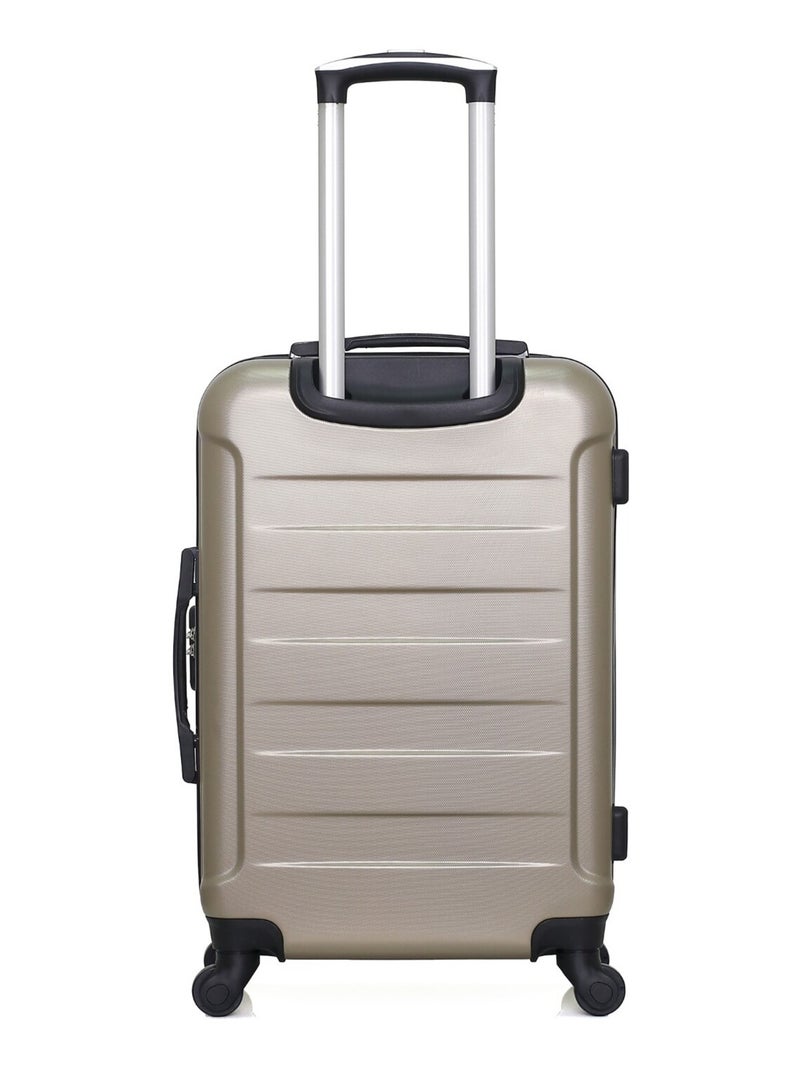 WAVE PARIS - Lot de 2 - Valise Weekend et valise cabine XS ELBE Beige - Kiabi