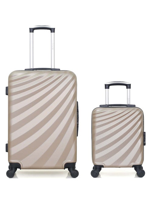 WAVE PARIS - Lot de 2 - Valise weekend et valise cabine XXS DANUBE - Kiabi