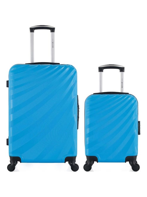 WAVE PARIS - Lot de 2 - Valise weekend et valise cabine XXS DANUBE - Kiabi
