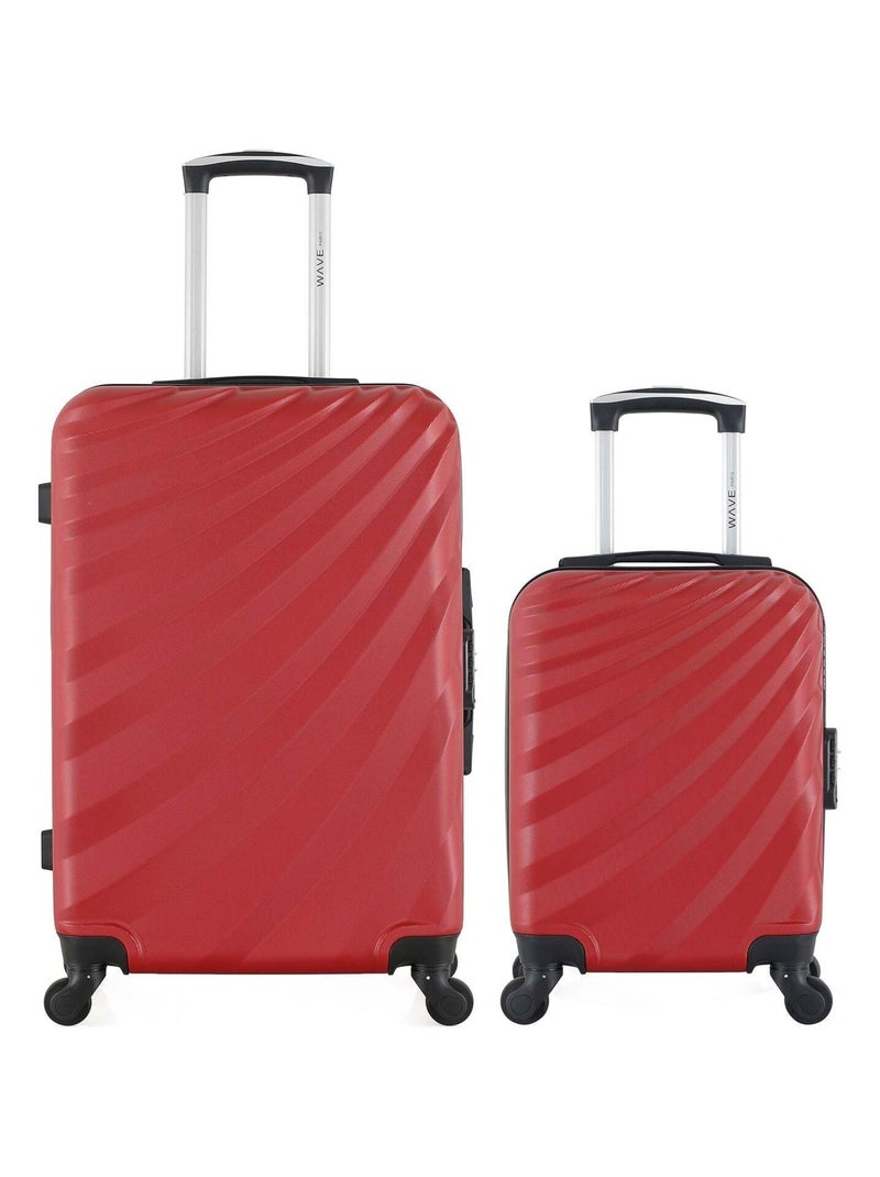 WAVE PARIS - Lot de 2 - Valise weekend et valise cabine XXS DANUBE Bordeaux - Kiabi
