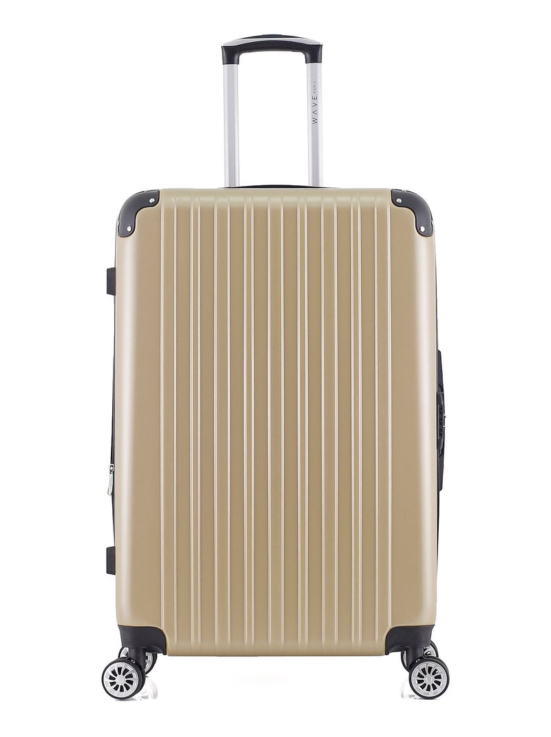 WAVE PARIS - LOT DE 2 - Valises grand format et weekend DENALI Beige - Kiabi