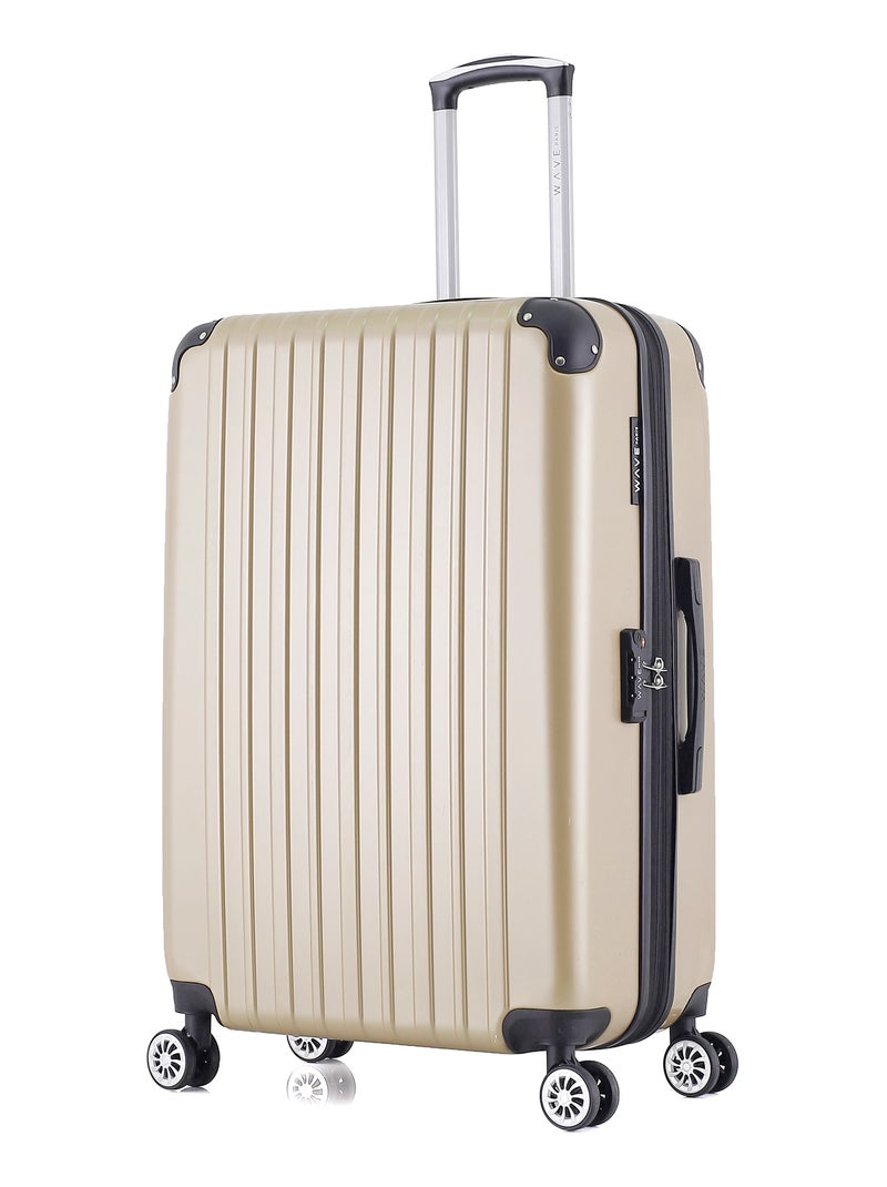 WAVE PARIS - LOT DE 2 - Valises grand format et weekend DENALI Beige - Kiabi