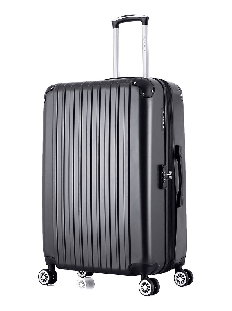 WAVE PARIS - LOT DE 2 - Valises grand format et weekend DENALI Noir - Kiabi