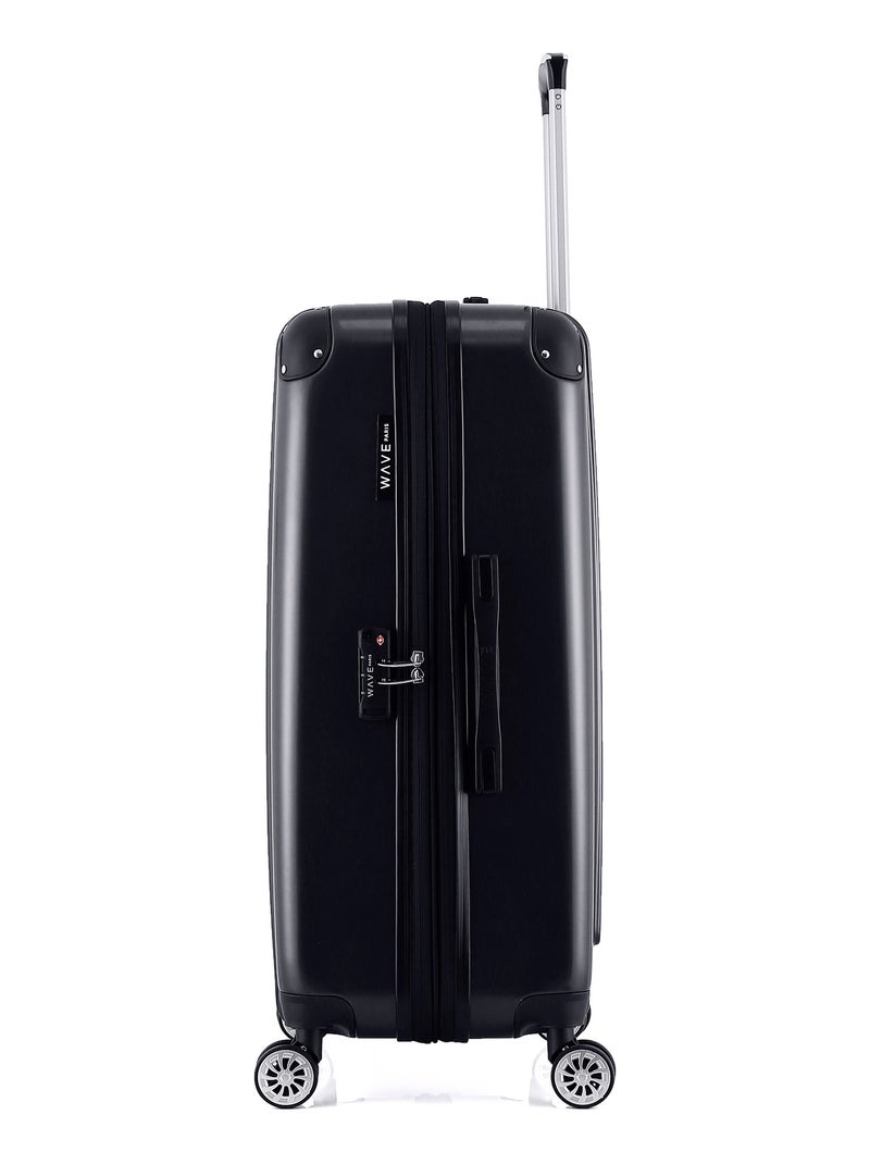 WAVE PARIS - LOT DE 2 - Valises grand format et weekend DENALI Noir - Kiabi