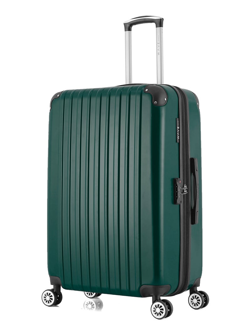 WAVE PARIS - LOT DE 2 - Valises grand format et weekend DENALI Vert foncé - Kiabi