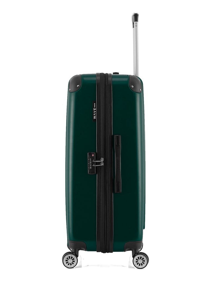 WAVE PARIS - LOT DE 2 - Valises grand format et weekend DENALI Vert foncé - Kiabi