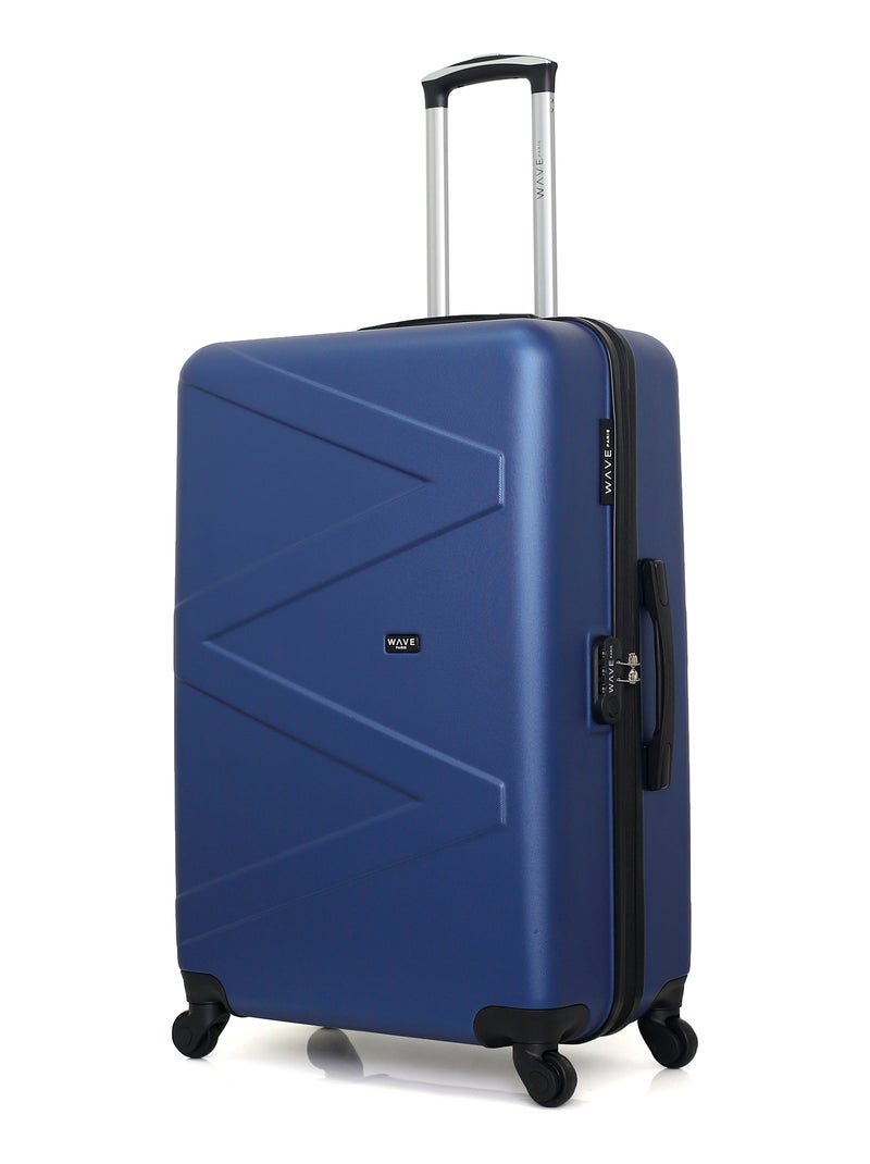 WAVE PARIS - Lot de 3 - Valise grand format, valise weekend et valise cabine AMAZONE Bleu Bleu marine - Kiabi