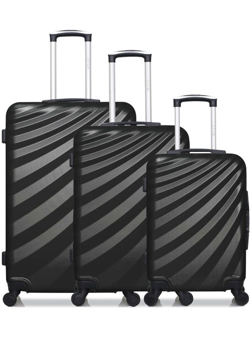 WAVE PARIS - Lot de 3 - Valise grand format, valise weekend et valise cabine DANUBE - Kiabi