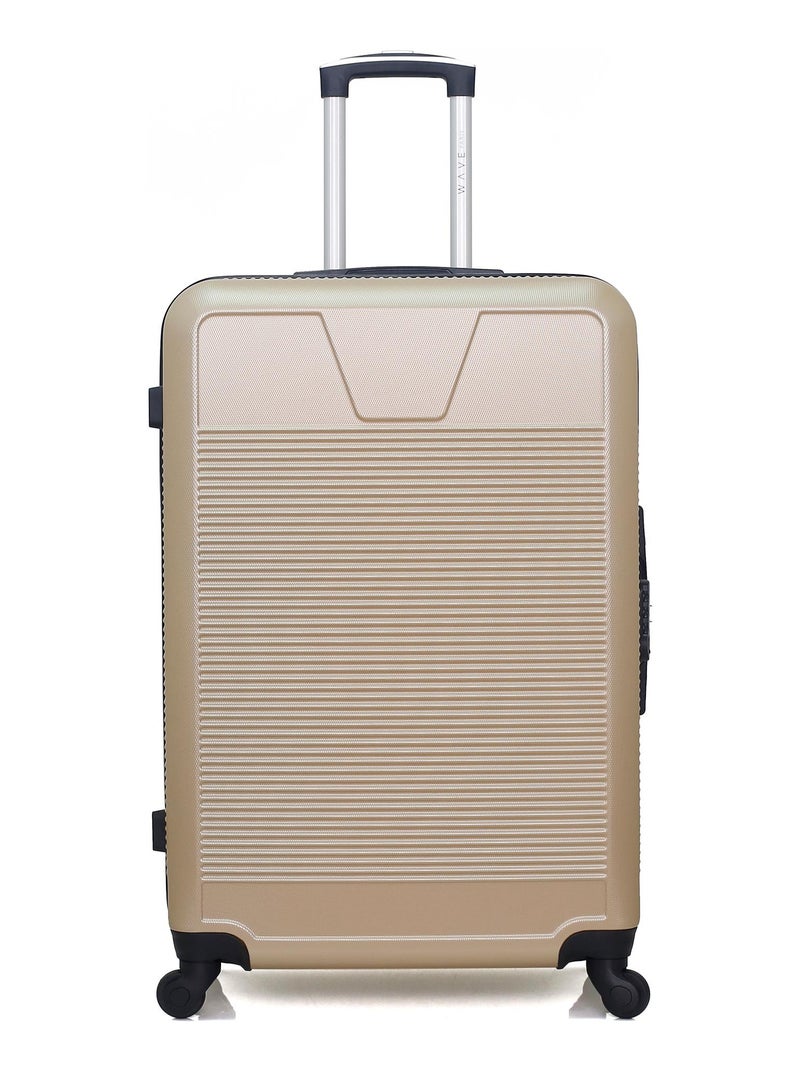 WAVE PARIS - Lot de 3 - Valise grand format, valise weekend et valise cabine SELENGA Beige - Kiabi
