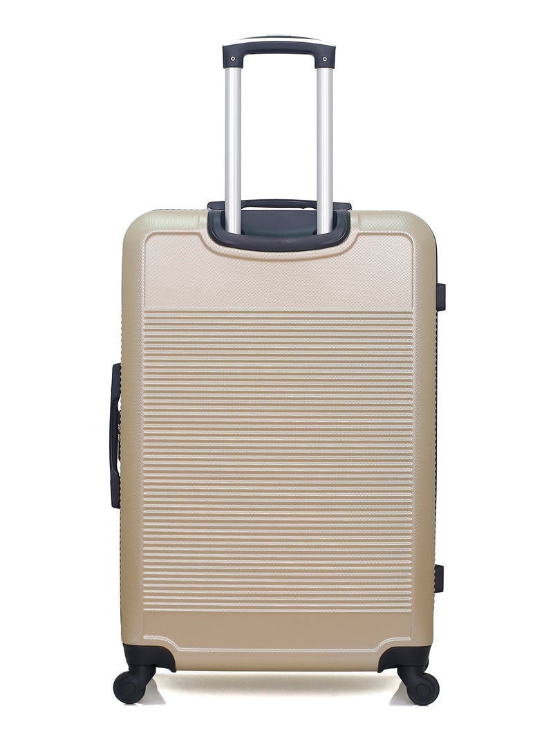 WAVE PARIS - Lot de 3 - Valise grand format, valise weekend et valise cabine SELENGA Beige - Kiabi
