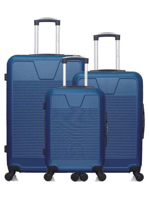 WAVE PARIS - Lot de 3 - Valise grand format, valise weekend et valise cabine SELENGA - Kiabi WAVE PARIS - Lot de 3 - Valise grand format, valise weekend et valise cabine SELENGA - Kiabi