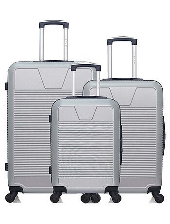 WAVE PARIS - Lot de 3 - Valise grand format, valise weekend et valise cabine SELENGA