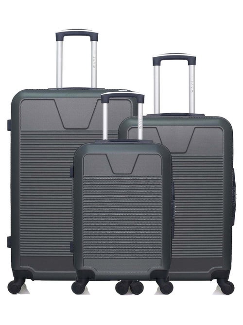 WAVE PARIS - Lot de 3 - Valise grand format, valise weekend et valise cabine SELENGA - Kiabi WAVE PARIS - Lot de 3 - Valise grand format, valise weekend et valise cabine SELENGA - Kiabi