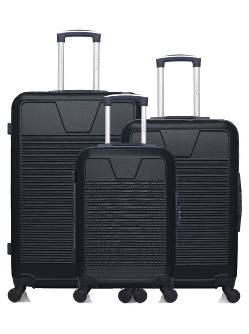 WAVE PARIS - Lot de 3 - Valise grand format, valise weekend et valise cabine SELENGA - Kiabi WAVE PARIS - Lot de 3 - Valise grand format, valise weekend et valise cabine SELENGA - Kiabi