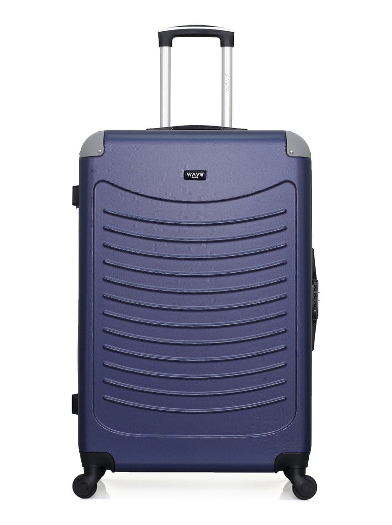 WAVE PARIS - Lot de 3 - Valise Grand format, valise weekend et valise cabine XXS CONGO Bleu Bleu marine - Kiabi