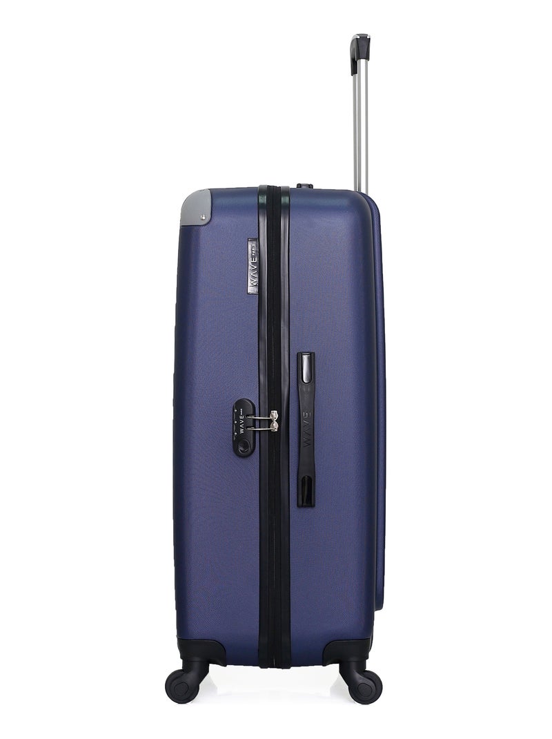 WAVE PARIS - Lot de 3 - Valise Grand format, valise weekend et valise cabine XXS CONGO Bleu Bleu marine - Kiabi