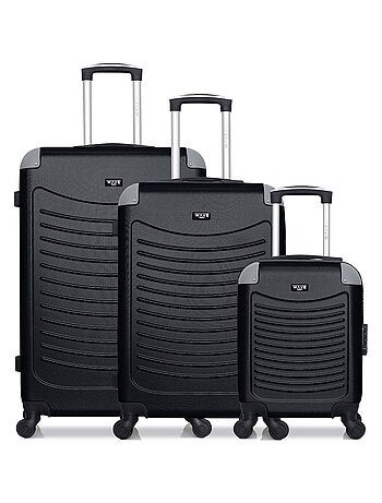 WAVE PARIS - Lot de 3 - Valise Grand format, valise weekend et valise cabine XXS CONGO