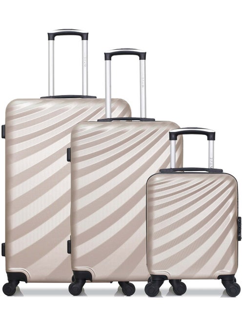 WAVE PARIS - Lot de 3 - Valise Grand format, valise weekend et valise cabine XXS DANUBE - Kiabi