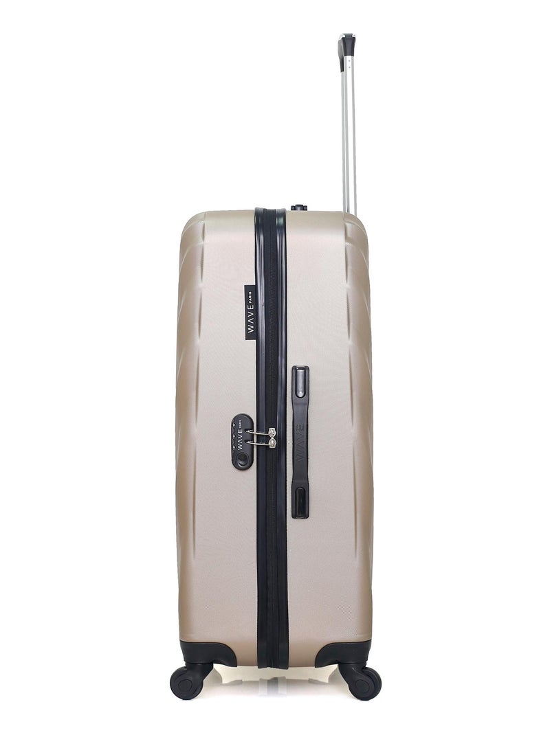 WAVE PARIS - Lot de 3 - Valise Grand format, valise weekend et valise cabine XXS DANUBE Beige - Kiabi