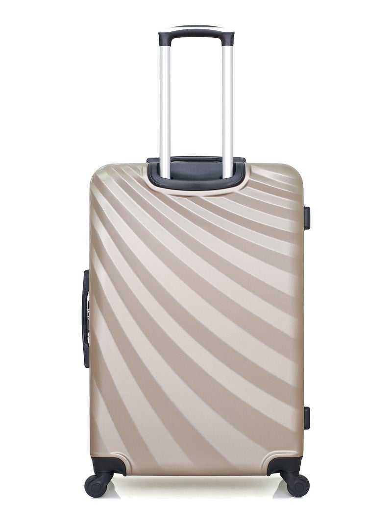 WAVE PARIS - Lot de 3 - Valise Grand format, valise weekend et valise cabine XXS DANUBE Beige - Kiabi